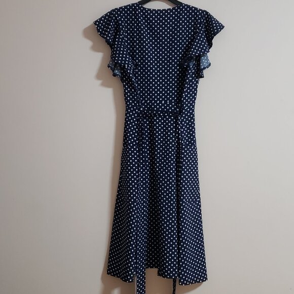 Blue Short Sleeve Button Up Dress [Size M] - Picture 2 of 7